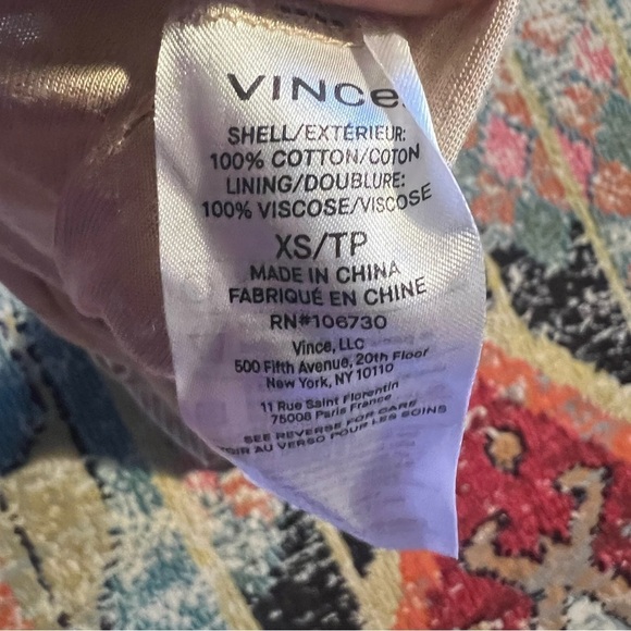 VINCE Striped Knot Sheath Mini Dress XS - Picture 7 of 7